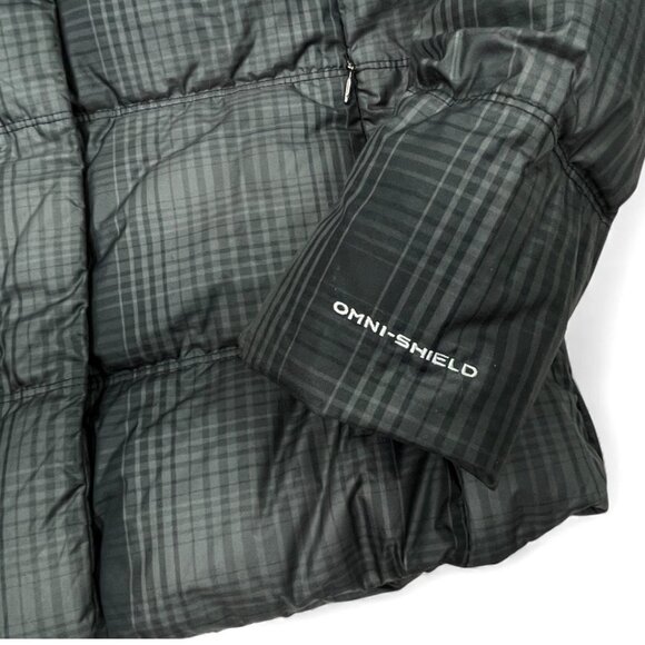 Columbia Gray Down Puffer  Winter Jacket Omni -Shield Women's Small - Picture 4 of 14